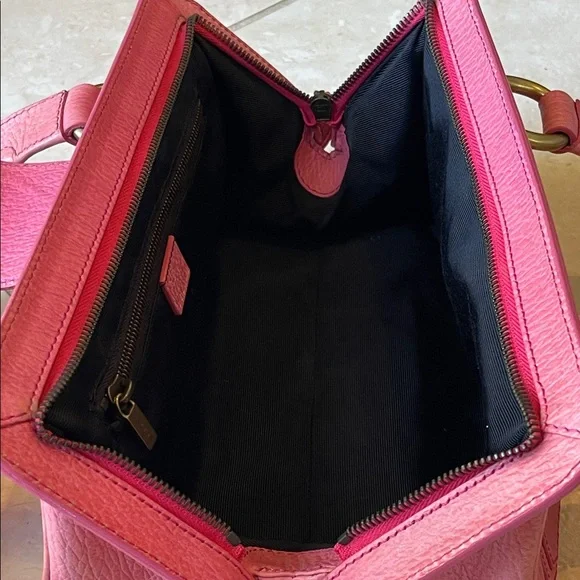 Unique Vintage Celine Pink Leather Satchel - Picture 8 of 16